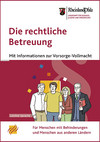 Rechtliche Betreuung - deutsch - leichte Sprache - Deckblatt der Broschüre